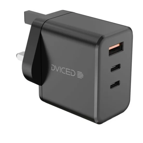 Dviced Wall charger 140W GaN 2 USB-C 1 USB-A UK black